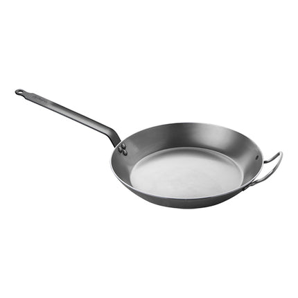 Extra Heavy Stamped Steel Lyonnaise Frying Pan with Extra Grip Ø36 cm | de Buyer Carbone Plus 1