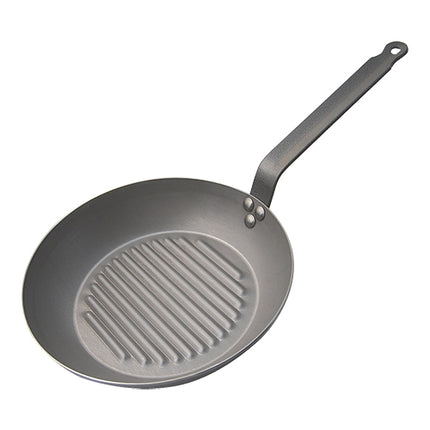 Grooved Grill Pan | de Buyer Carbone Plus | Stamped Steel | Ø30 cm 1