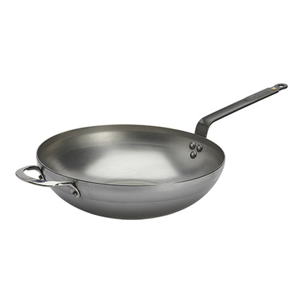 Stamped Steel Wok with Extra Grip | de Buyer Mineral B | Ø32 cm | 3.7 L 1
