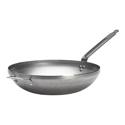 Wok with Extra Grip Ø40 cm | de Buyer Mineral B | Stamped Steel | Flat Bottom 1