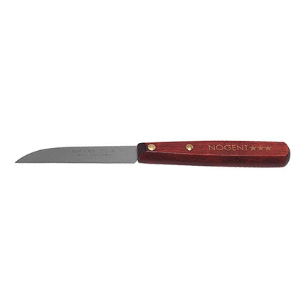 Vegetable Knife with Wooden Handle | Nogent | Stainless Steel Smooth Blade 8 cm 1