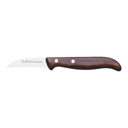 EMGA Stainless Steel Potato Peeler Knife | 6 cm Smooth Blade | Pakka Wood Handle 1