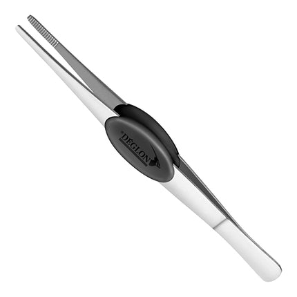 Stainless Steel Serving Tweezer with PP Pads | Déglon | Dishwasher Safe | L16 cm, W1.9 cm 1