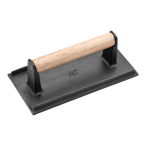 Déglon Cast Iron Griddle Press with Wooden Handle | 22 x 11 x H7.5 cm 1