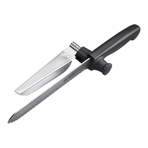 Westmark Multifunctional Serrated Knife | Adjustable Cutting Thickness 0.5-2.5 cm | 19.5 cm Blade 1