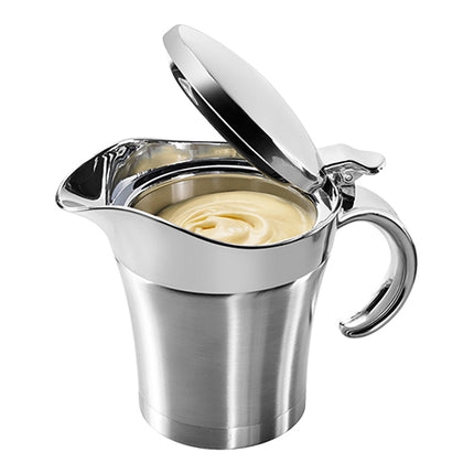 Westmark Stainless Steel Double-Walled Gravy Boat with Plastic Hinged Lid | 500 ml 1