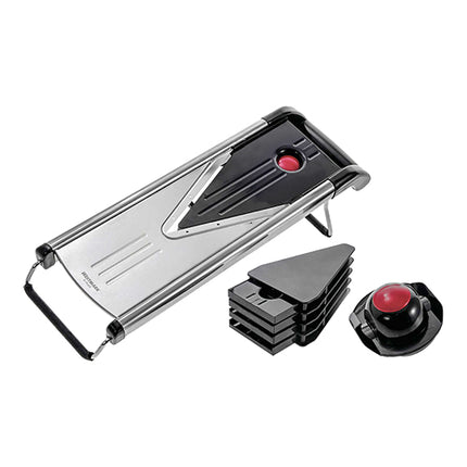 Vegetable Slicer Mandoline | Westmark V-PLUS | Stainless Steel | 5 Interchangeable Blades | 41.5 x 15 x H12 cm 1