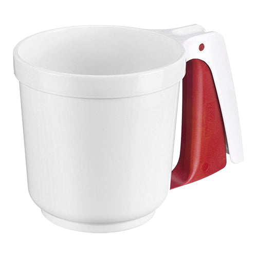Icing Sugar Dispenser with Press Handle | Westmark | White ABS | Ø11 x H11 cm 1