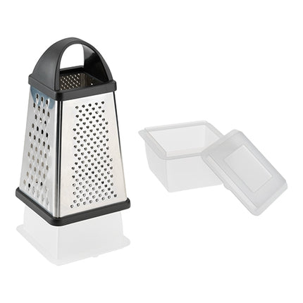 Westmark 4-Sided Stainless Steel Grater with Collector and Lid | 13 x 13.6 x H25 cm 1