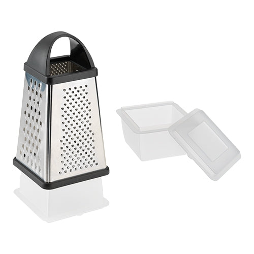 Westmark 4-Sided Stainless Steel Grater with Collector and Lid | 13 x 13.6 x H25 cm 1