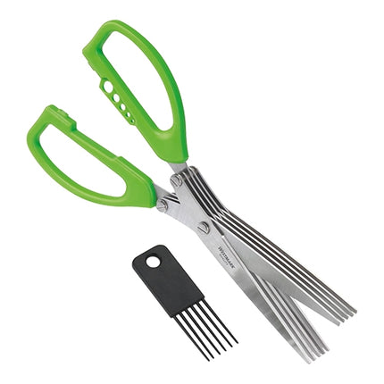Herb Scissors with 5 Blades | Westmark | Stainless Steel, Green Handle | 20 cm 1