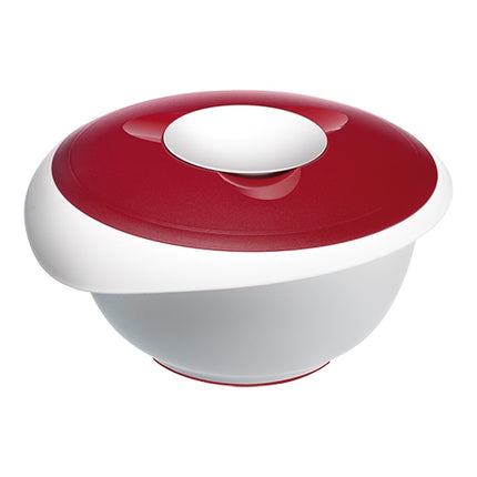 Red Polypropylene Mixing Bowl with Lid and Non-Slip Base | Westmark | Pouring Spout | 3.5 L 1