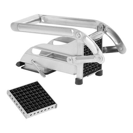 Louis Tellier Stainless Steel French Fry Cutter | 9 x 9 mm and 12 x 12 mm Knife Grids | Suction Cup Mount | 26 x 9 x H12.5 cm 1