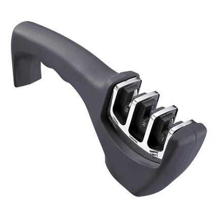 3-Step Knife Sharpener | Westmark | Black ABS | W20 x D4.6 x H7.2 cm 1
