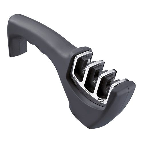 3-Step Knife Sharpener | Westmark | Black ABS | W20 x D4.6 x H7.2 cm 1