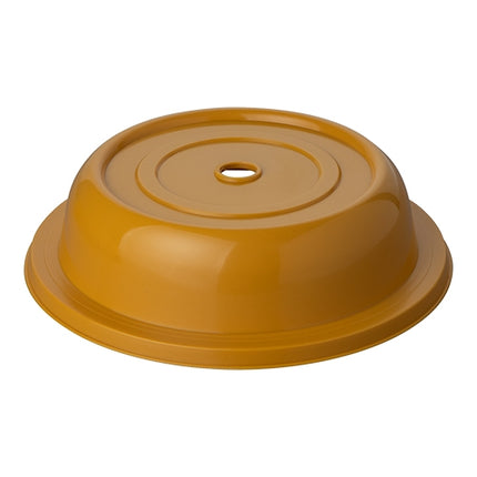 Golden Yellow Plate Cover with Finger Hole | EMGA | Polypropylene | Ø25.1 x H6.2 cm 1
