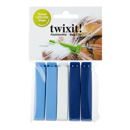 Bag Clips | Twixit | 5 Pieces | Assorted Polypropylene | 8 cm 1