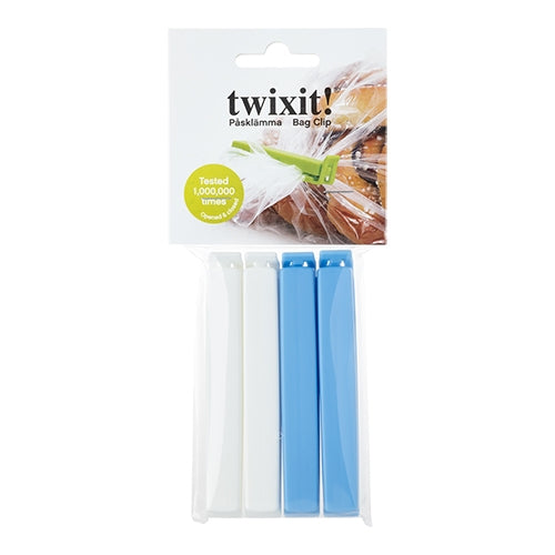 Bag Clips | Twixit | 4 Pieces | Assorted Polypropylene | 11 cm 1