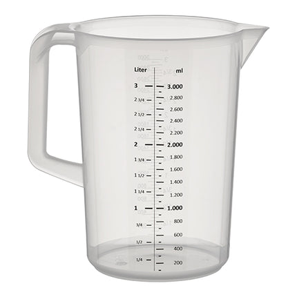 Transparent Measuring Jug with Scale and Pouring Spout | EMGA | Polypropylene | 2 L | Ø15 x H20.5 cm 1