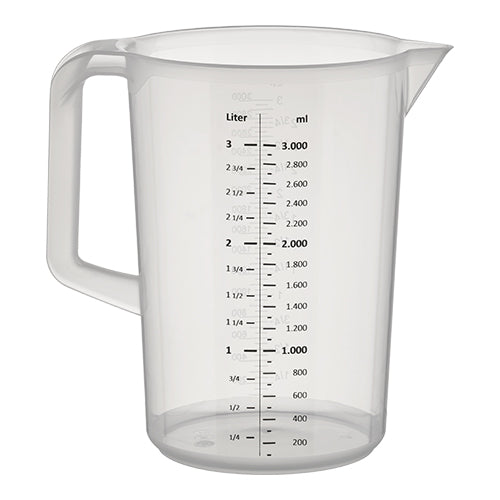 Transparent Measuring Jug with Scale and Pouring Spout | EMGA | Polypropylene | 2 L | Ø15 x H20.5 cm 1