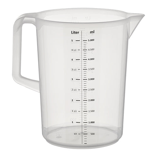 Transparent Measuring Jug with Scale and Pouring Spout | EMGA | Polypropylene | 3 L | Ø17 x H23.5 cm 1