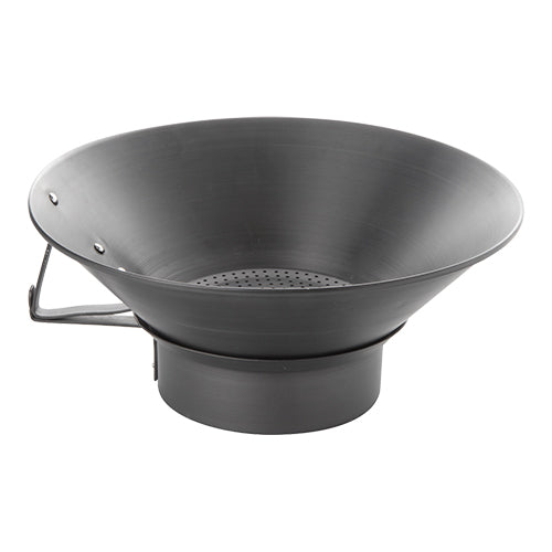 EMGA French Fry Dripping Tray with Removable Drip Tray | Black Anodized Aluminium | Ø41 x H15 cm 1