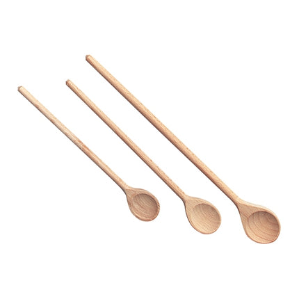 Beechwood Cooking Spoons | EMGA 32016 | Set of 3 | 25/30/35 cm | Not Dishwasher Safe 1