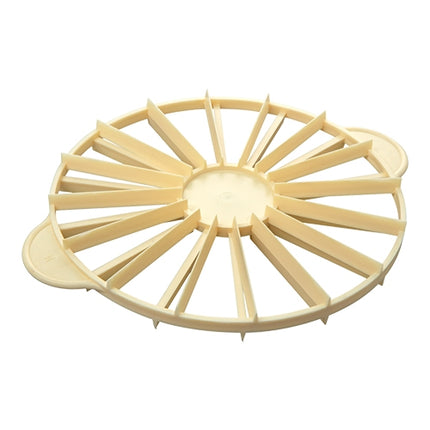 Double-Sided Polypropylene Cake Divider for 14/16 Portions | EMGA | Cream | Ø26.5 cm 1