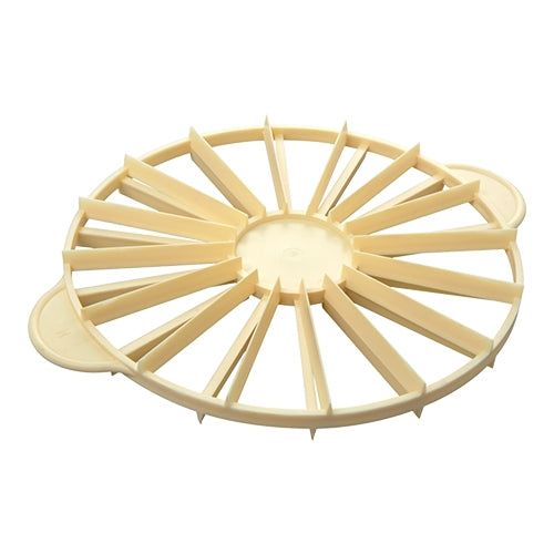 Double-Sided Polypropylene Cake Divider for 14/16 Portions | EMGA | Cream | Ø26.5 cm 1