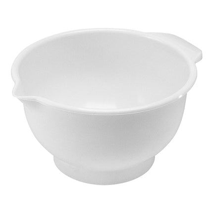 Mixing Bowl with Pouring Spout | EMGA | White Polypropylene | 4 L | Ø23.5 x H14 cm 1