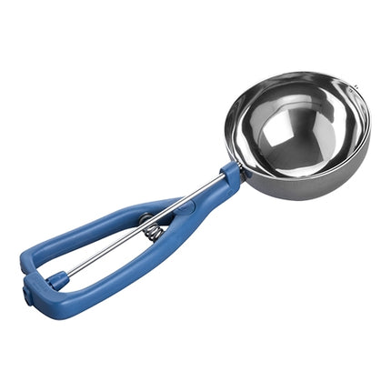 Stöckel Model K Ice Cream Portioner Scoop | Stainless Steel 18/10 Bowl, Ergonomic Blue Plastic Handle | 1/004 L, Ø10 cm 1