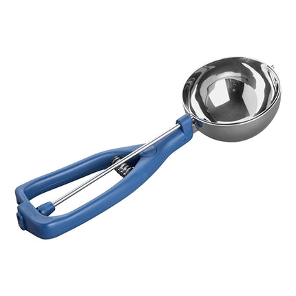 Stöckel Model K Ice Cream Portioner Scoop | Stainless Steel 18/10 Bowl, Ergonomic Blue Plastic Handle | 1/006 L, Ø8.2 cm 1