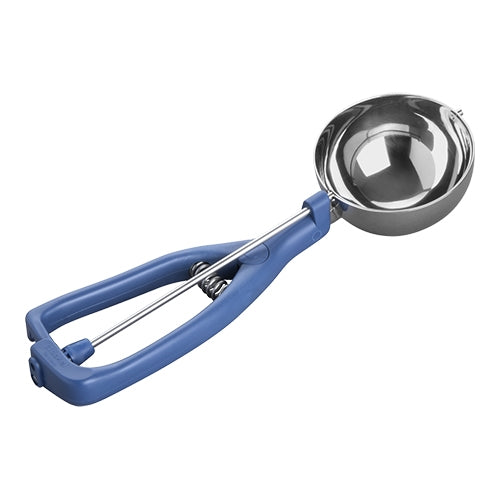 Stöckel Model K Ice Cream Portioner Scoop | Stainless Steel 18/10 Bowl, Ergonomic Blue Plastic Handle | 1/008 L, Ø8 cm 1