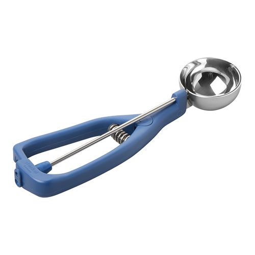 Stainless Steel 18/10 Ice Cream Scoop | Stöckel Model K | Blue Plastic Handle | 1/20 L | Ø5.6 cm 1