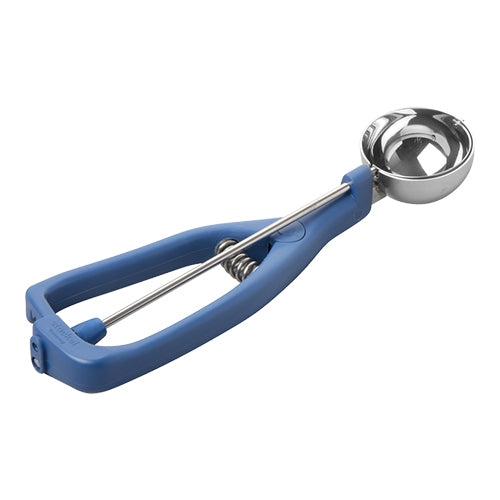 Stainless Steel 18/10 Ice Cream Scoop | Stöckel Model K | Blue Plastic Handle | 1/24 L | Ø5.1 cm 1