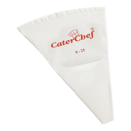Pastry Piping Bag | CaterChef | Cotton with PU Coating | White | 25 cm 1