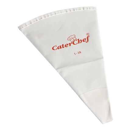 Pastry Piping Bag | CaterChef | Cotton with PU Coating | White | 28 cm 1