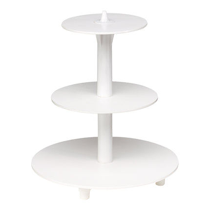 3-Tier Cake Stand | EMGA | White Polystyrene | Ø34 x H36 cm 1
