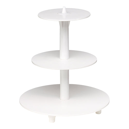 3-Tier Cake Stand | EMGA | White Polystyrene | Ø34 x H36 cm 1