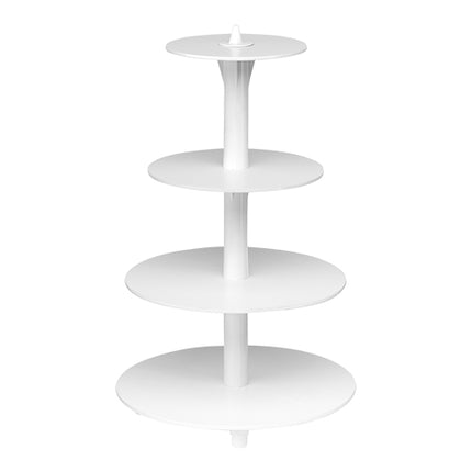 4-Tier Cake Stand | EMGA | White Polystyrene | Ø34 x H53 cm 1