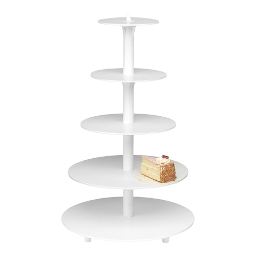 5-Tier Cake Stand | EMGA | White Polystyrene | Ø44 x H72 cm 1