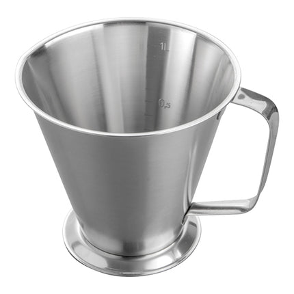 Stainless Steel Measuring Jug with Scale | EMGA | 1 L | Ø15 x H14 cm 1