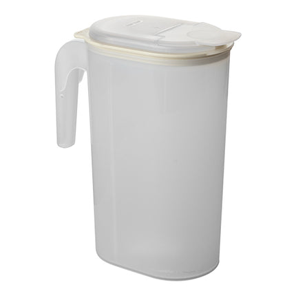 White Pitcher with Pouring Spout Lid | EMGA | 1.5 L | Polypropylene 1