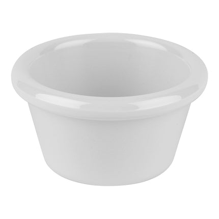 White Melamine Ramekin Ø7 x H3.7 cm | EMGA | 0.05 L | Dishwasher Safe 1