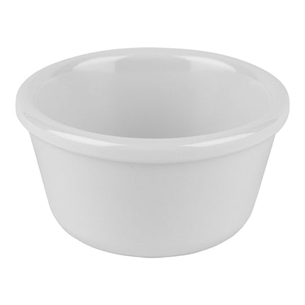 White Melamine Ramekin | EMGA | Round Dishwasher Safe | Ø8.5 x H4.5 cm | 0.110 L 1
