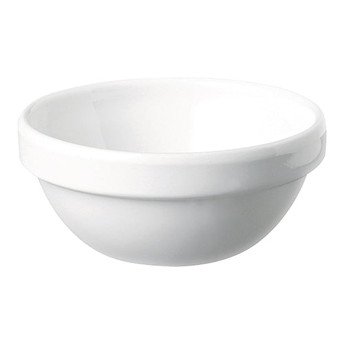 White Melamine Serving Dish | EMGA | Round Dishwasher Safe | Ø6 x H2.5 cm | 0.020 L 1