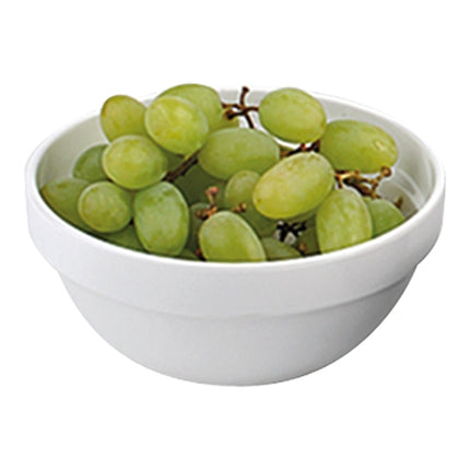 White Melamine Serving Dish | EMGA | Round Dishwasher Safe | Ø10 x H4.5 cm | 0.150 L 1