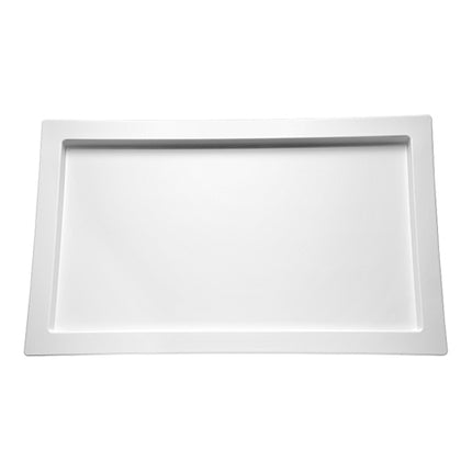 White Melamine GN 1/3 Serving Dish | EMGA | Dishwasher Safe | 32.5 x 17.6 x H2 cm 1