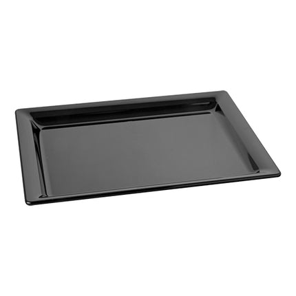 EMGA Black PET Serving Dish | 1/2 GN | Stackable | 32.5 x 26.5 x H3 cm 1