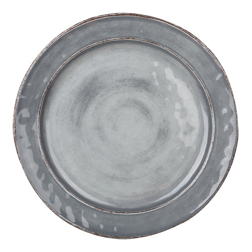 Gray Round Melamine Plate | EMGA | Stackable | Ø22 x H2.5 cm 1